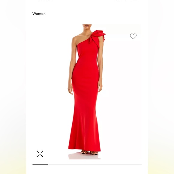 Aqua red gown (size 6) - Picture 6 of 13